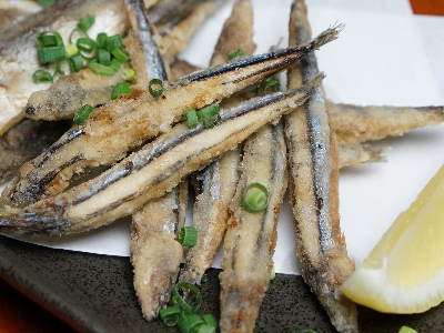 きびなごの唐揚げ コゲメ