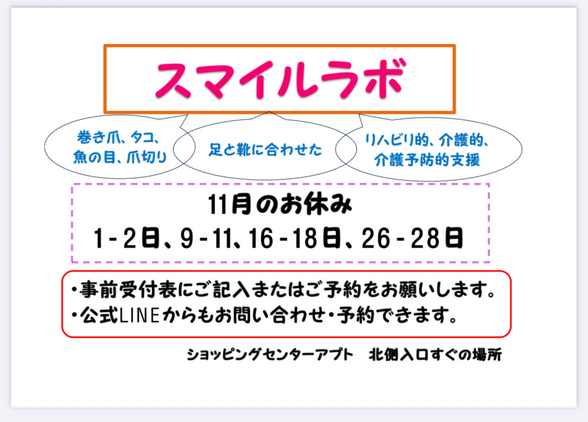 11月の日程