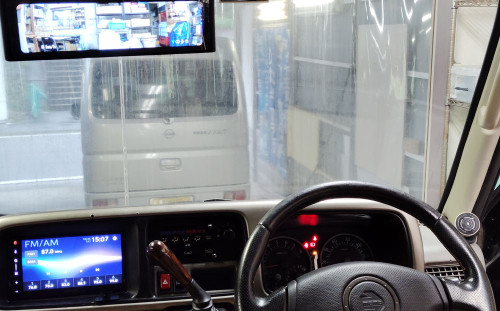 サンバー　ドライブレコーダー前後取付