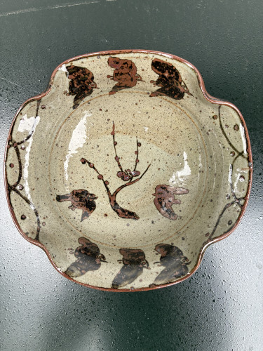 絵唐津梅千鳥文向付