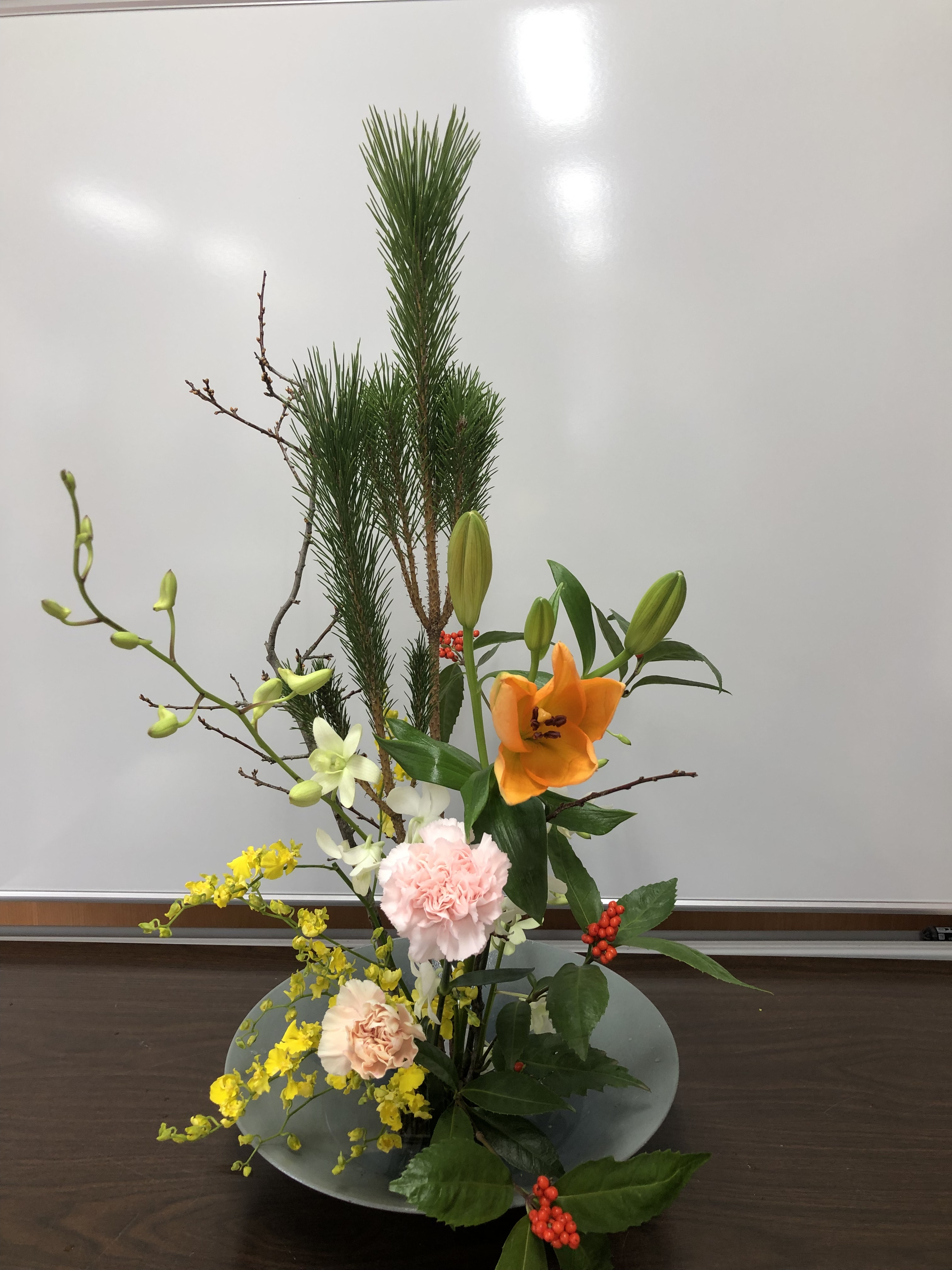 お正月の生け花 ｒｏｓｅａｎｇｅｌ ハンドメイドマルシェ華星