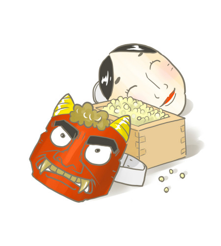 節分福枡を授与します
