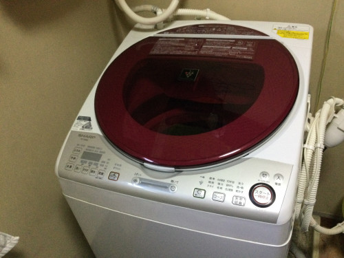 シャープ洗濯機の分解クリーニング　ES-TX840 南アルプス市で