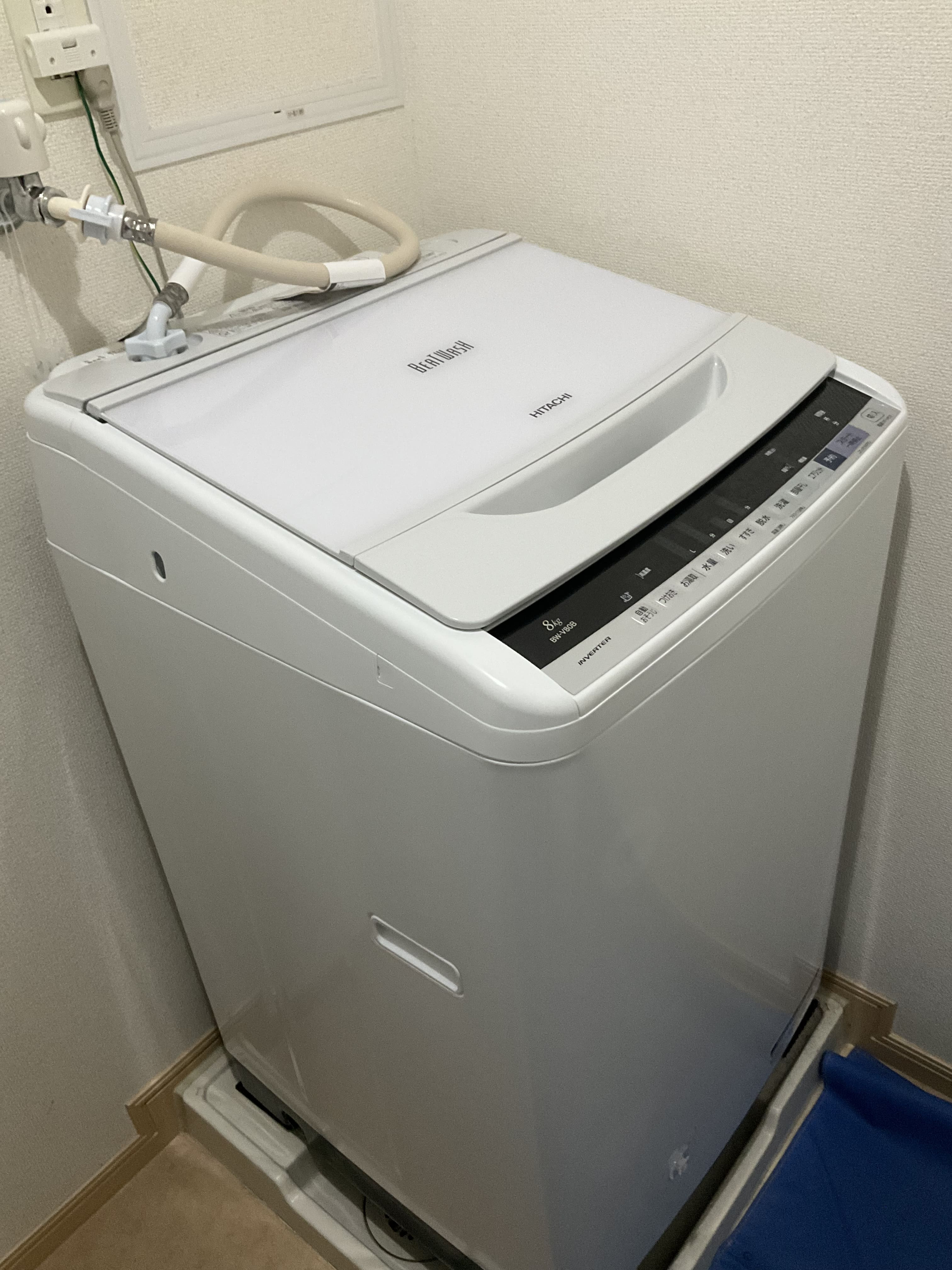状態中古品日立　HITACHI 全自動電気洗濯機　BW-8TV 14年製　8kg