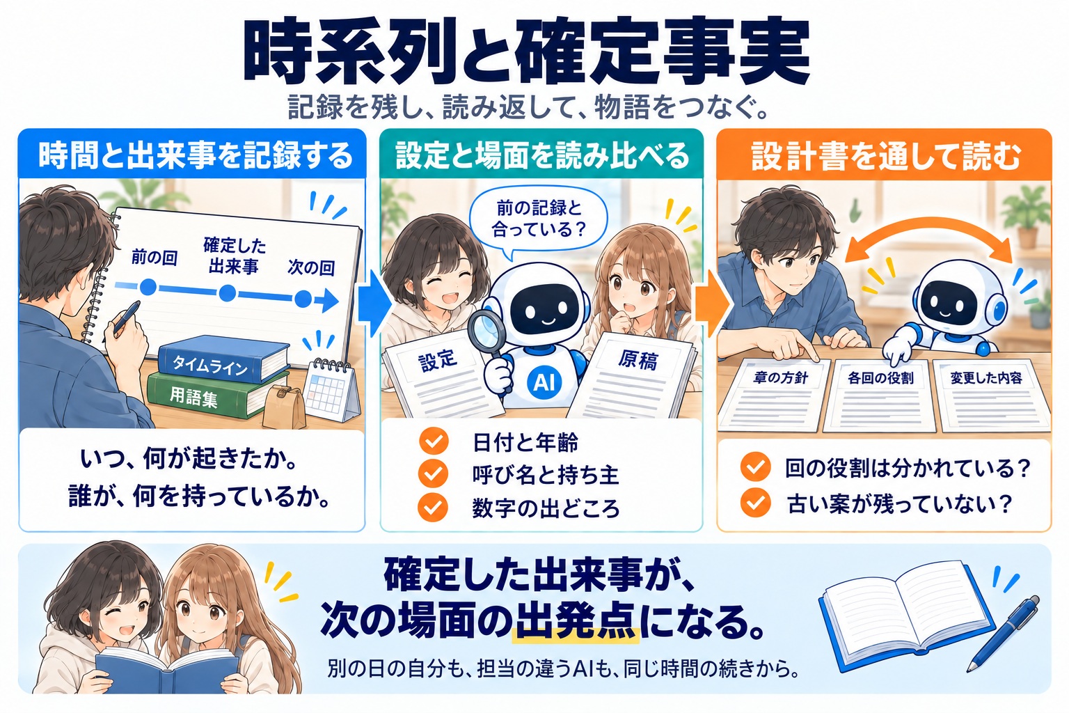 時系列と確定事実 — 矛盾はここで起きる