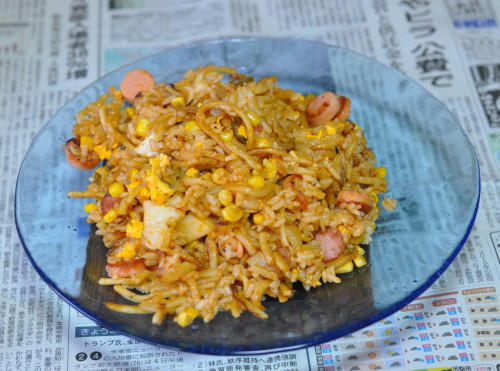 『そば飯ナポリタン』をつくってみた～っ！