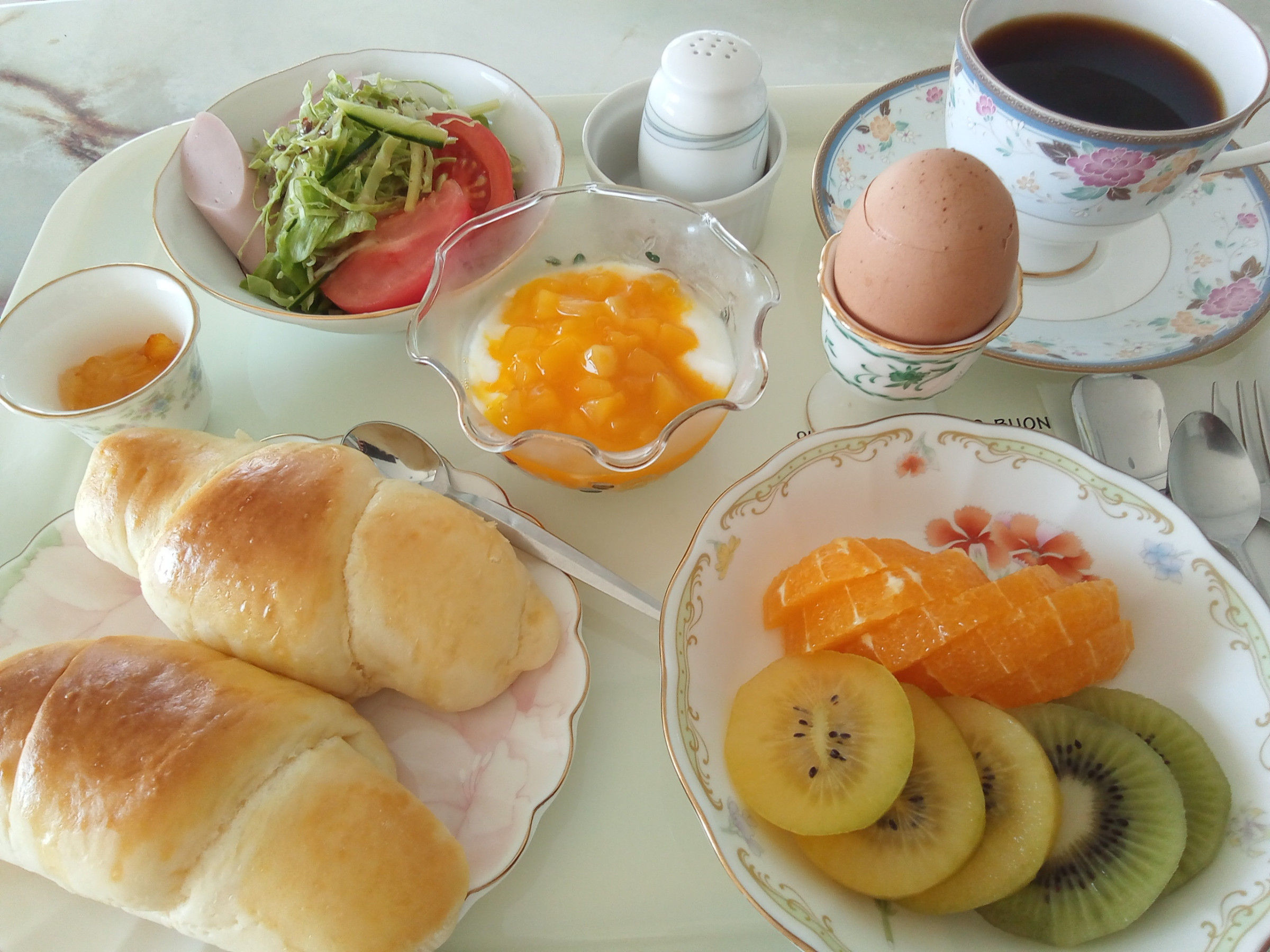 民宿　パノラマの朝食(1000円)でご用意できます。前日19:00時までに、お申し付け下さい。