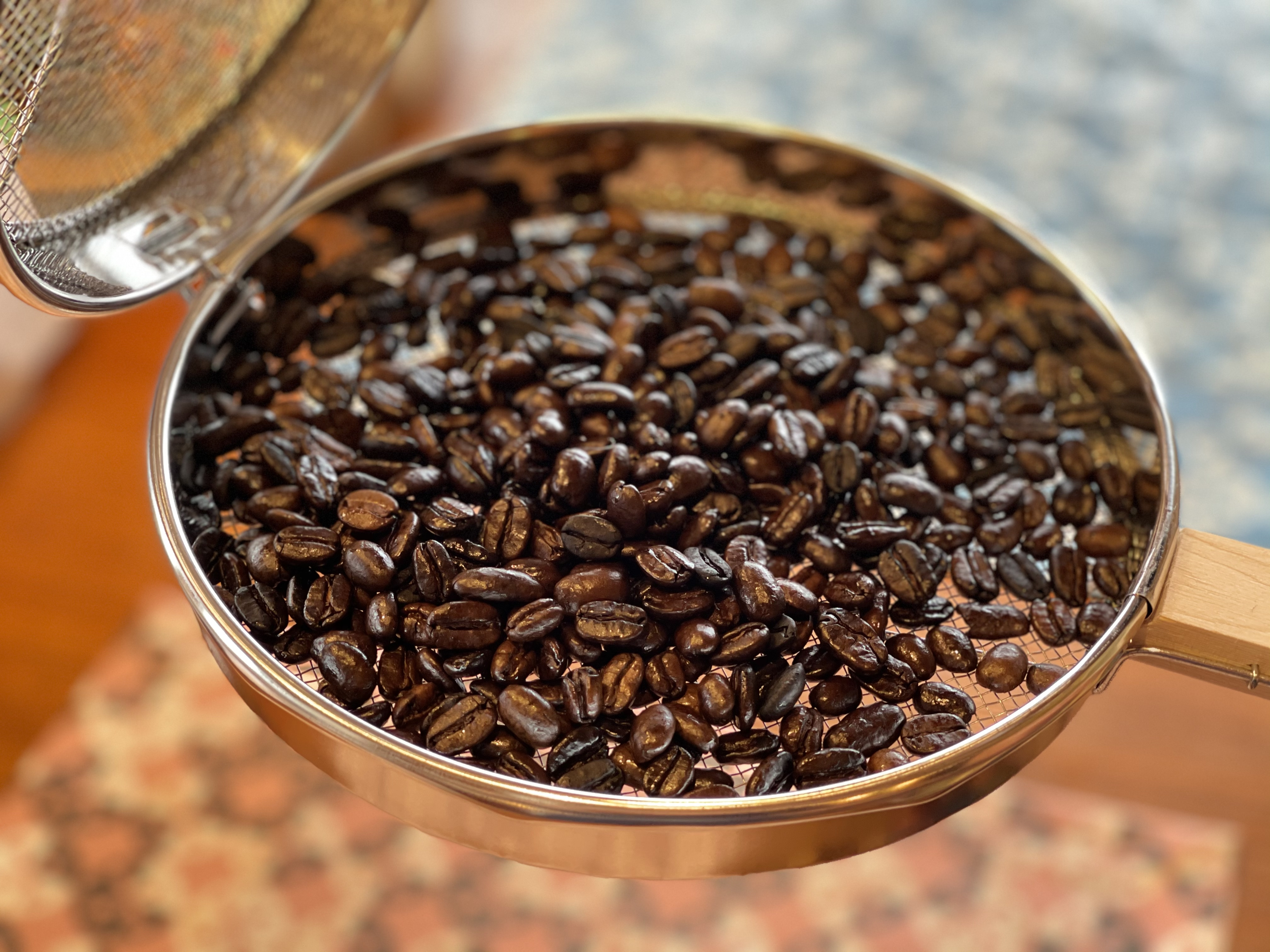 コーヒー豆の焙煎体験