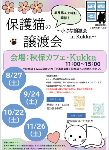 小さな譲渡会 in Kukka