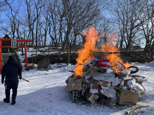 どんど焼き　無事に終了しました！