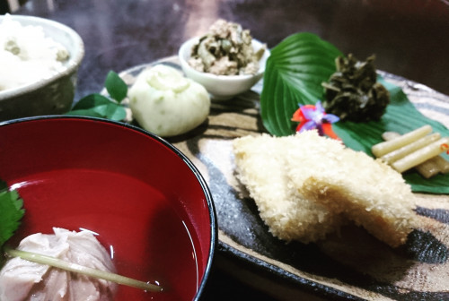 精進料理のランチ