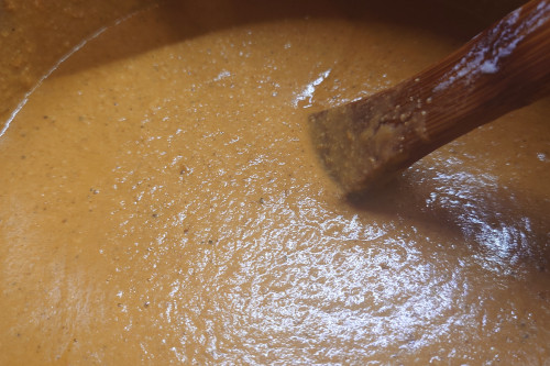 エビカレーとレアチーズ