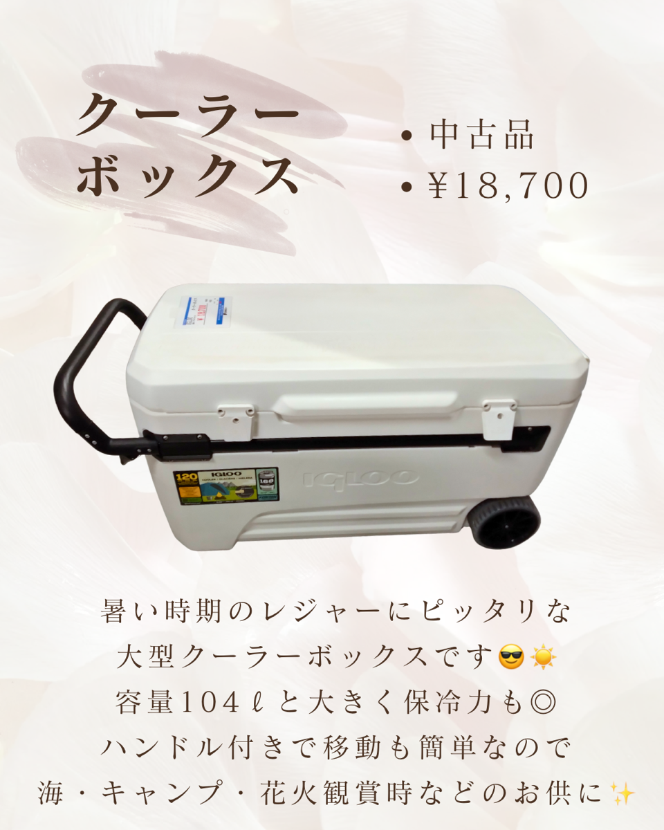 大型クーラーボックス