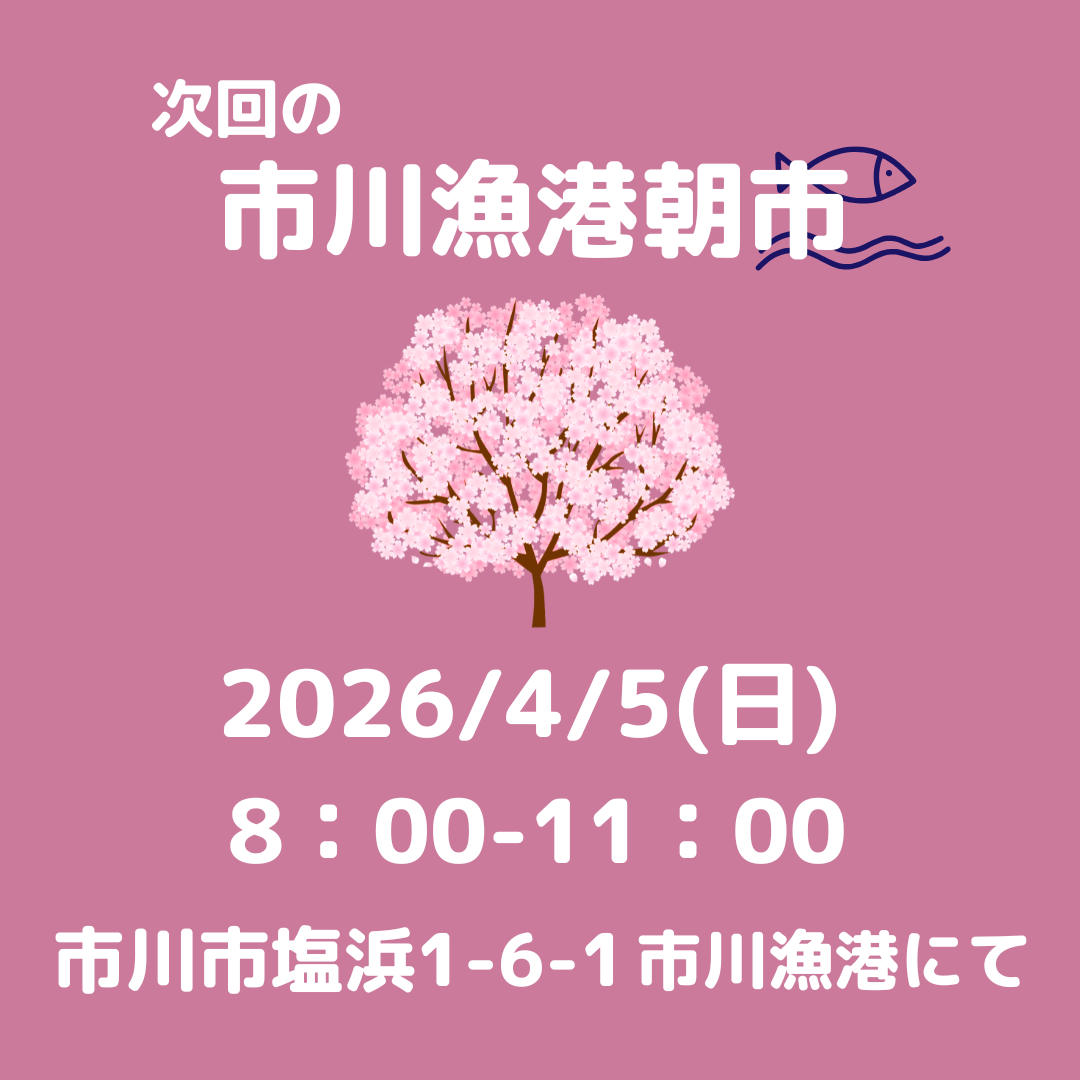 4月5日(日)市川漁港朝市