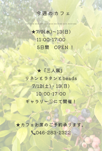 今週のカフェ