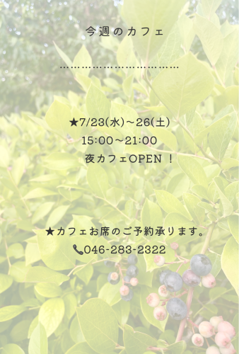 今週のカフェ