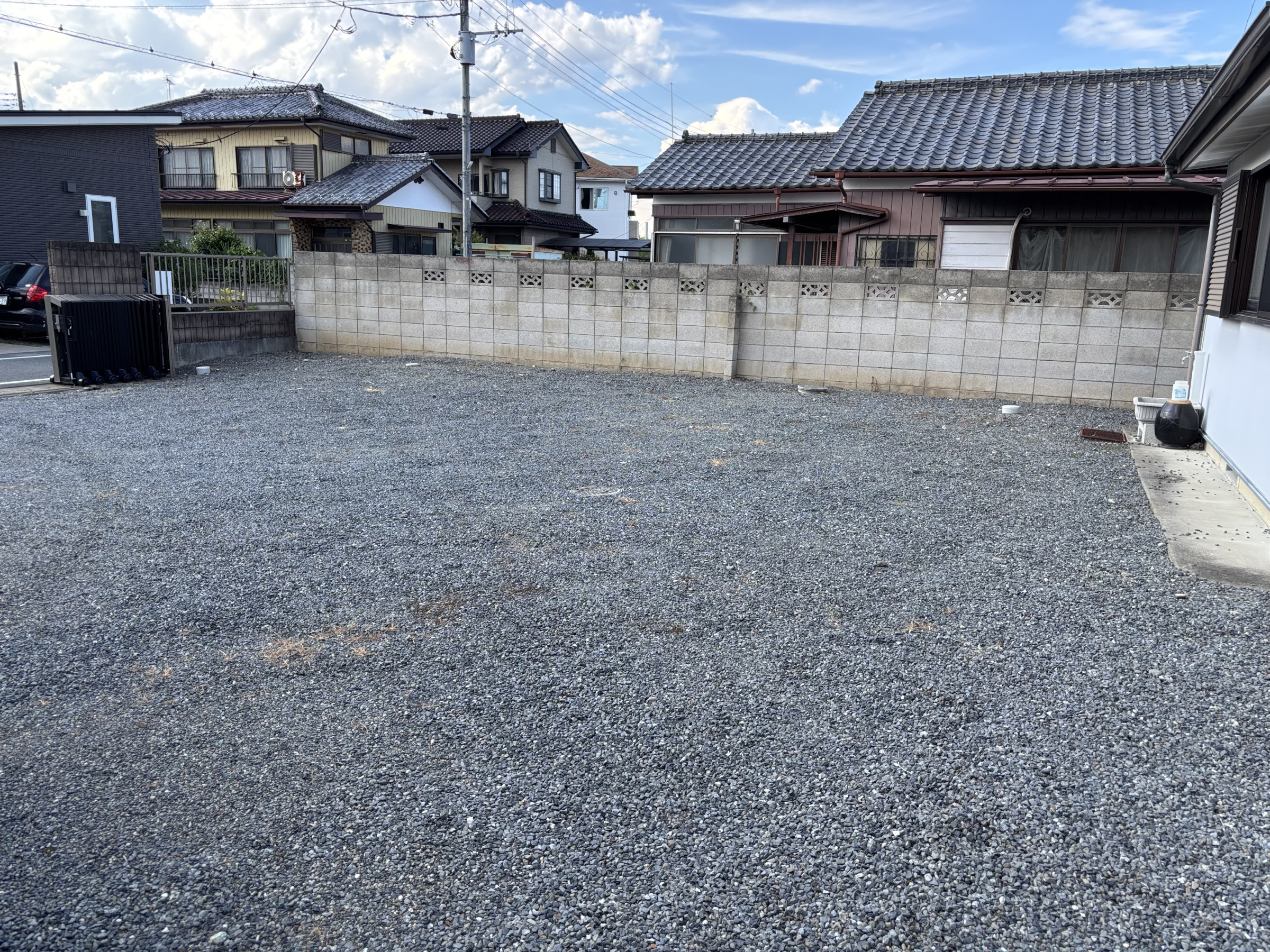 広い駐車場