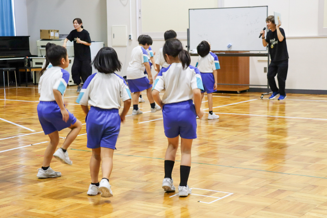 三国北小学校にて演劇ワークショップを行いました