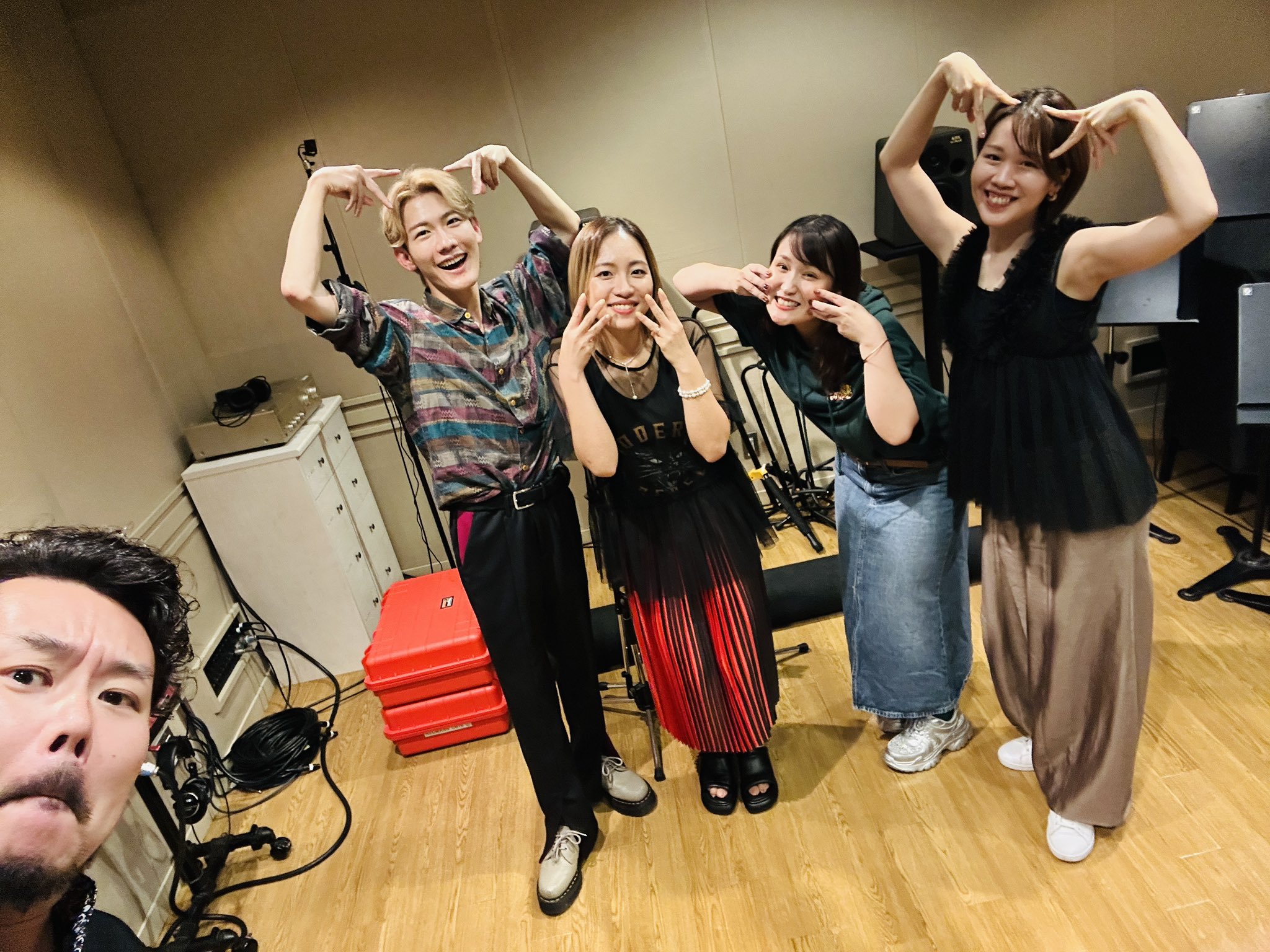 本日夜はレコーディングでしたー！✨