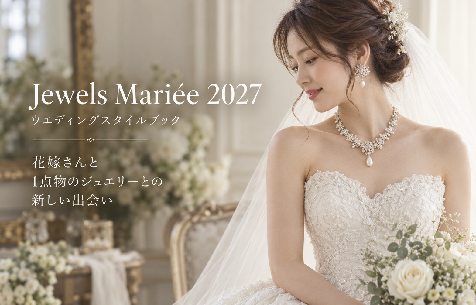 特別な一日のために選ぶ「私らしい」ジュエリー ↑ タップして「Jewels Mariée 2027について」を見る