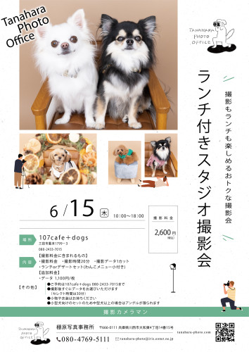 スタジオ撮影会＠107cafe+dogs(兵庫県三田市)