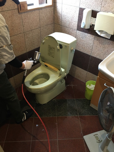 洗面所　トイレの抗菌　抗ウィルス対策。