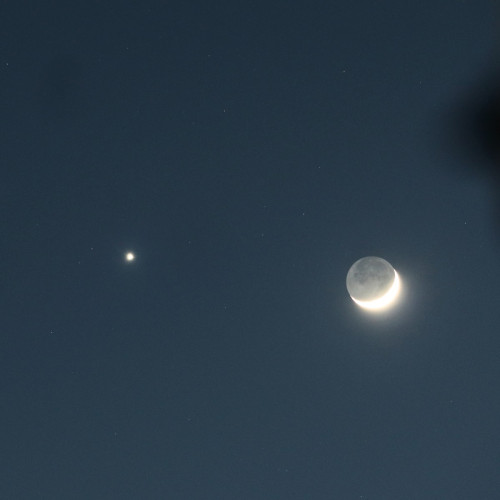 金星と月のランデブー