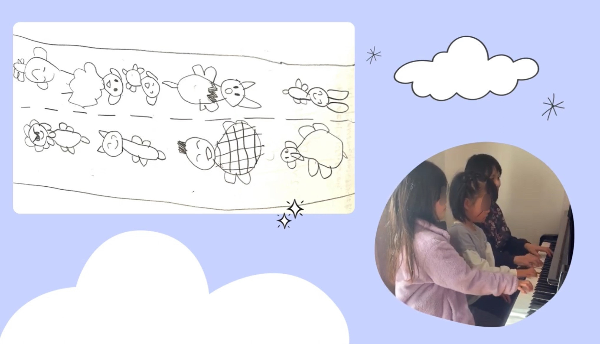 生徒ちゃん自作の絵本に〜♪