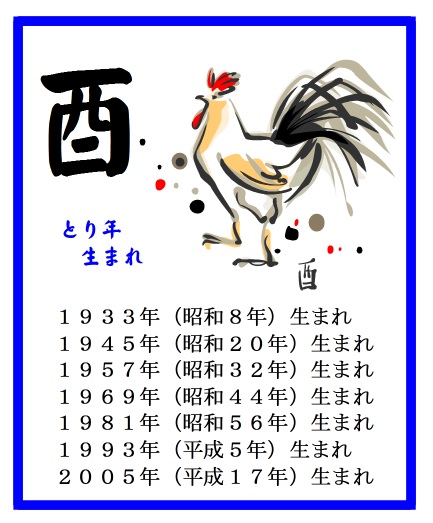 2026年とり年（酉年）生まれの運命　えと占い