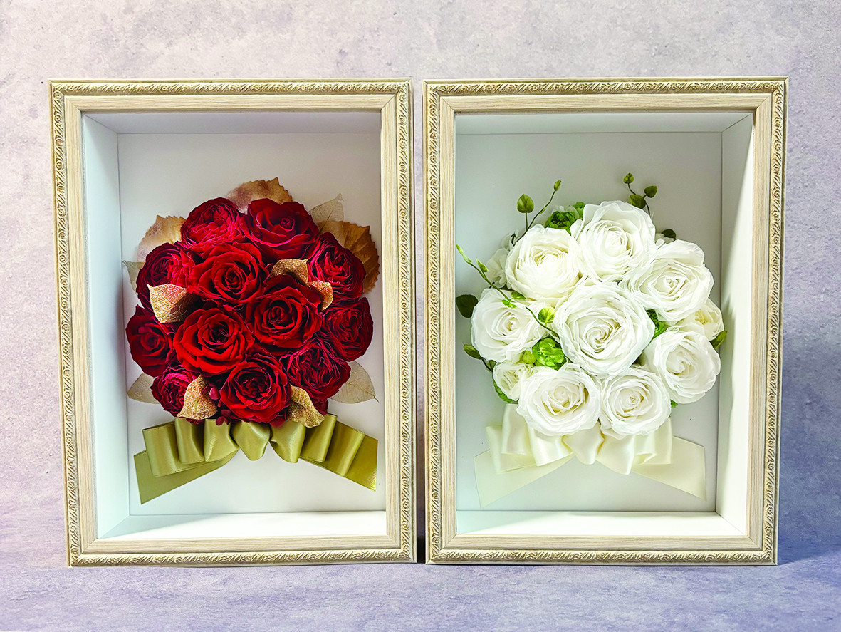 生花加工 Before After