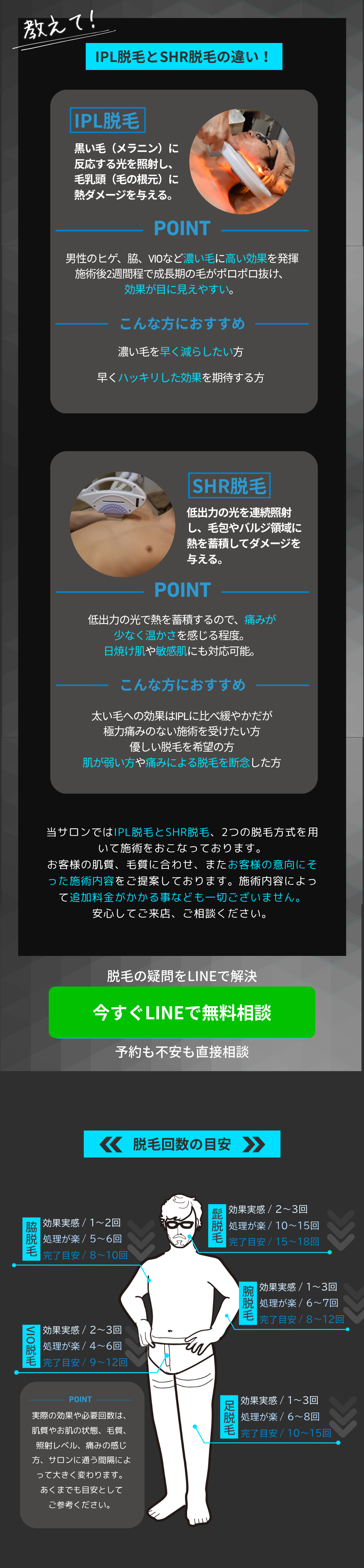 宝塚 学生 メンズ脱毛 相談バナー