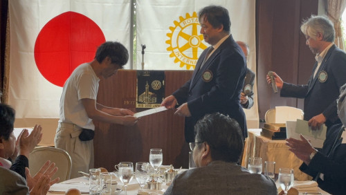 中ロータリークラブ作品展で金賞・銅賞を受賞しました