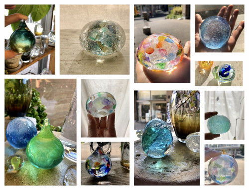 ペーパーウェイト大、しずく￥4、400