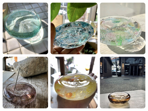 かたまりガラス小皿￥4950