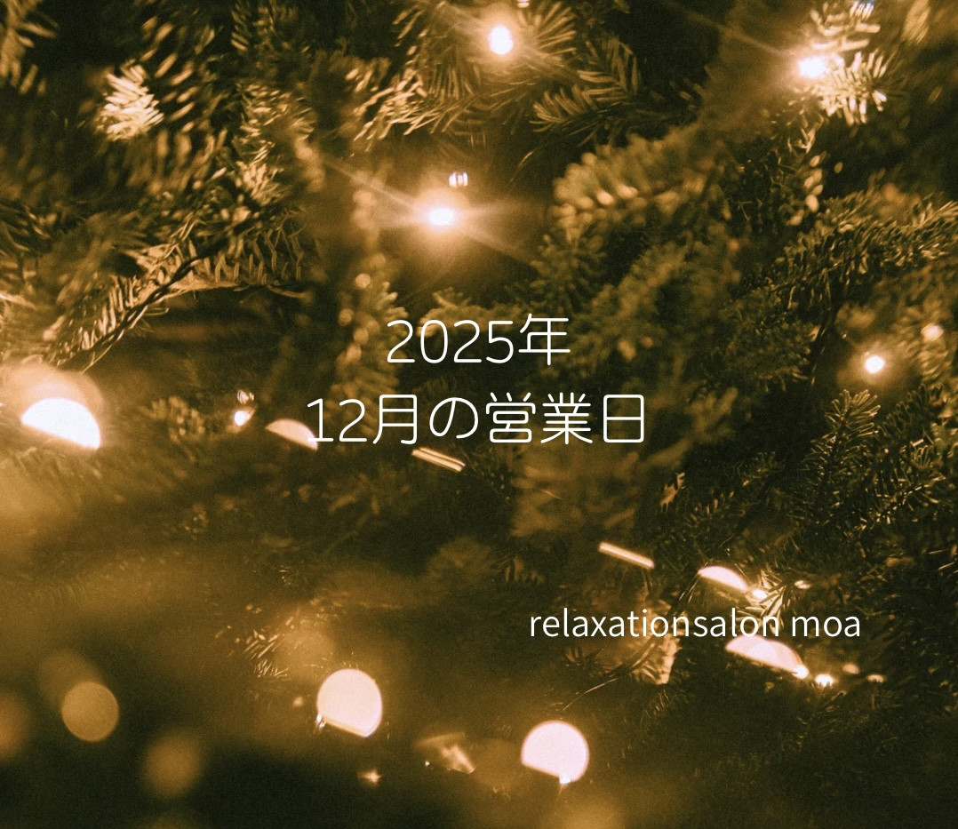 2025年　12月の営業日🌙