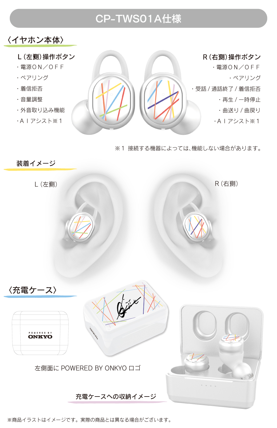 ワイヤレスイヤホン CP-TWS01A - イヤフォン