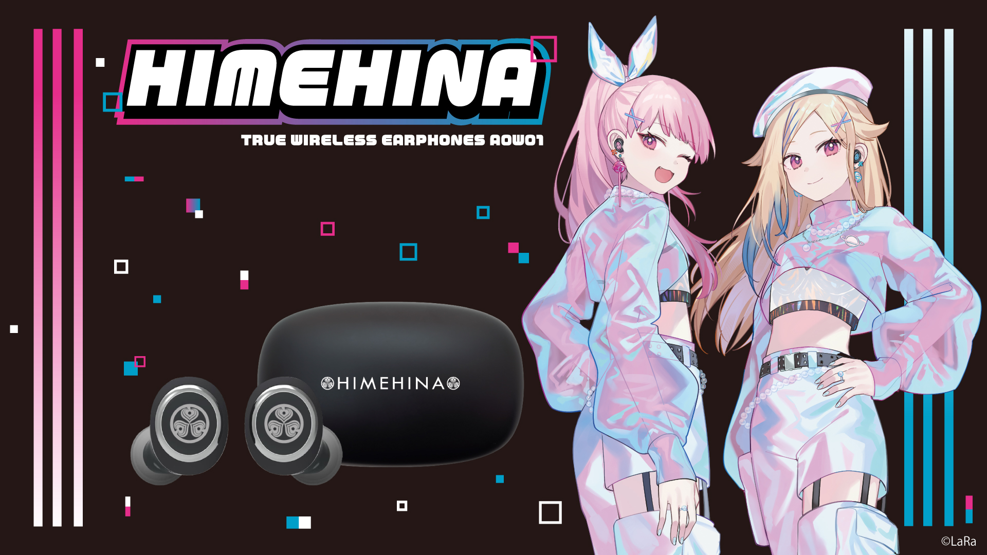  バーチャルアーティスト　「HIMEHINA」 録り下ろし音声ガイダンス搭載ワイヤレスイヤホンを期間限定で受注販売決定！