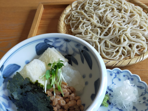 揚げもち納豆せいろそば