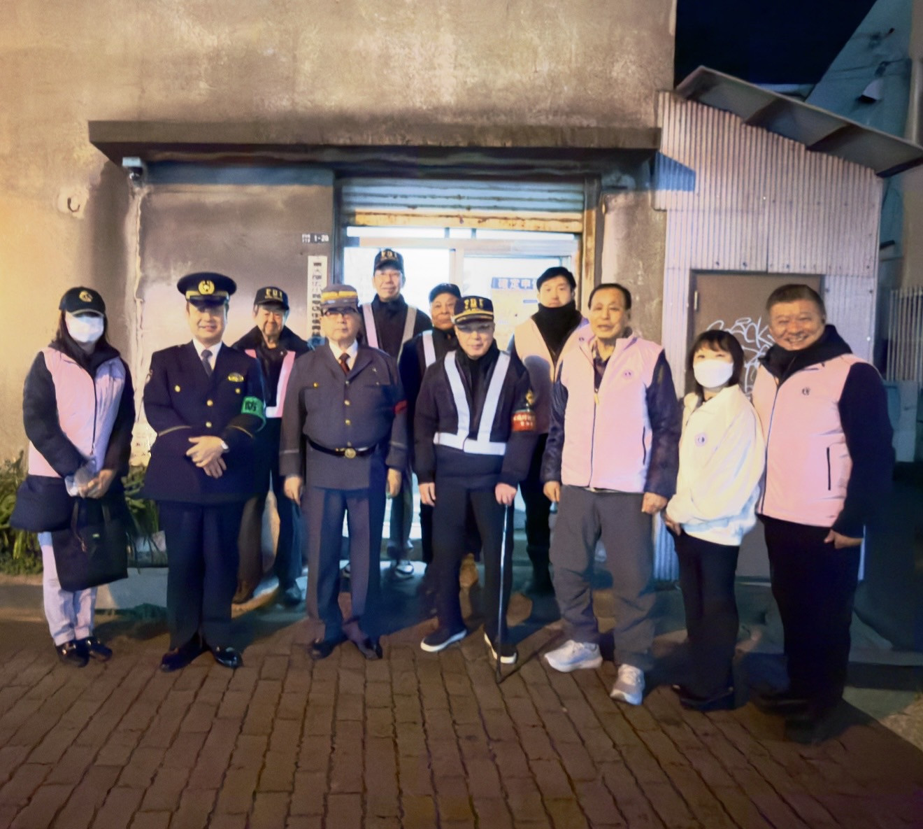 布施駅周辺歳末防犯パトロール