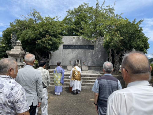 令和5年8月8日名古山陸海軍墓地清掃供花の日