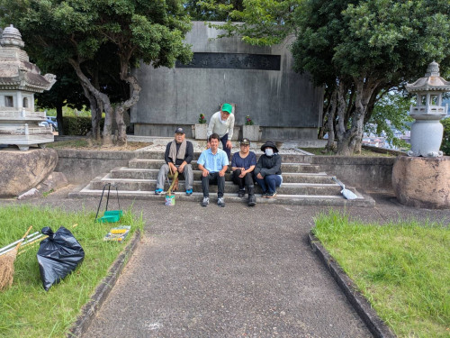 令和7年7月8日名古山陸海軍墓地清掃と供花の日