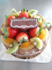 生チョコレート（フルーツ)6号（18cm）