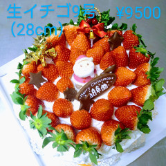 クリスマスデコレーションケーキ生クリームいちご９号