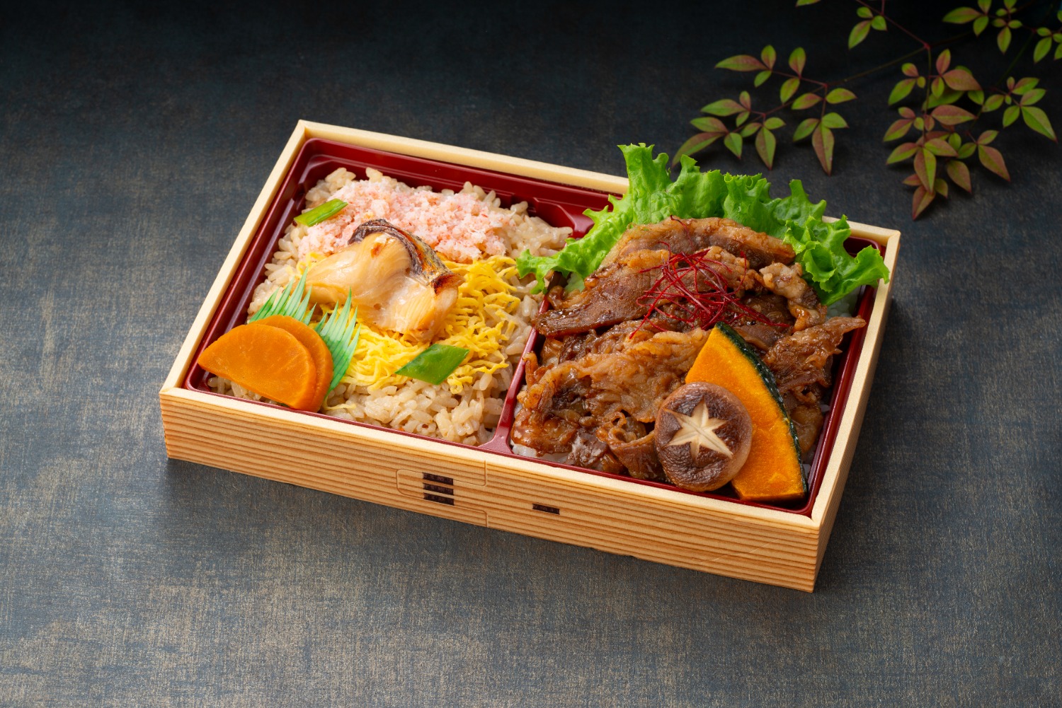 ③ 本ズワイ蟹と焼肉重