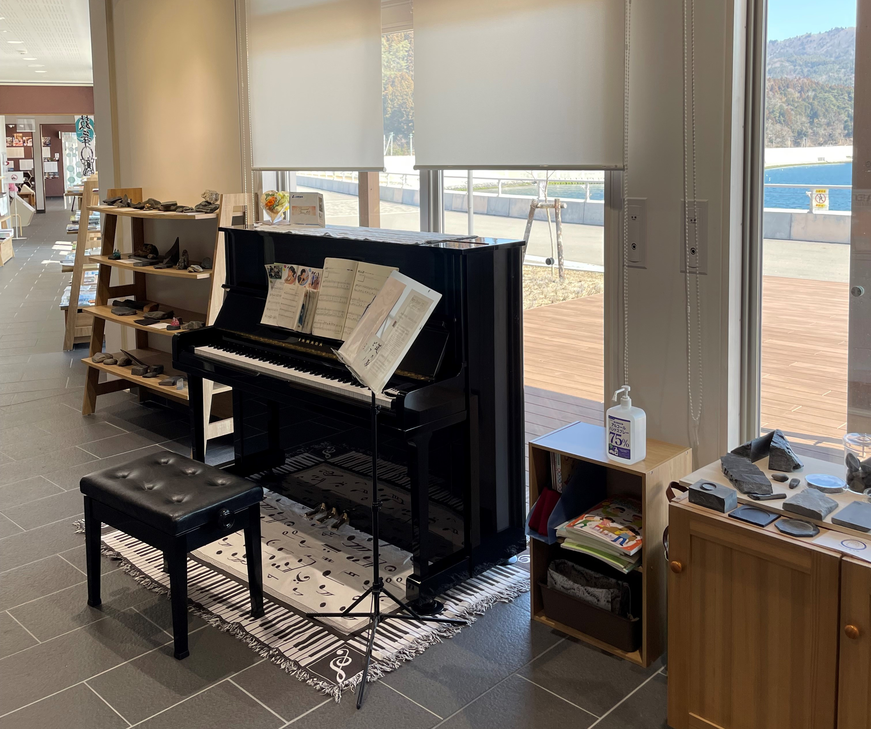 道の駅にピアノが設置されました！