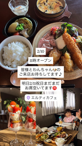 2/10 11時オープン　2/11もまだまだお席空きあります