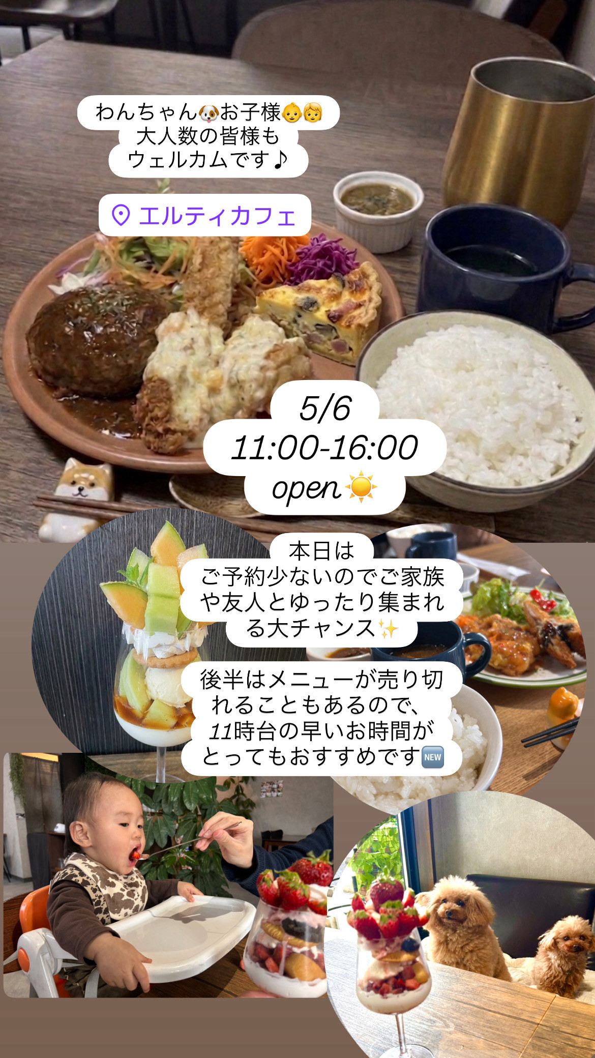 5/6  11:00open！