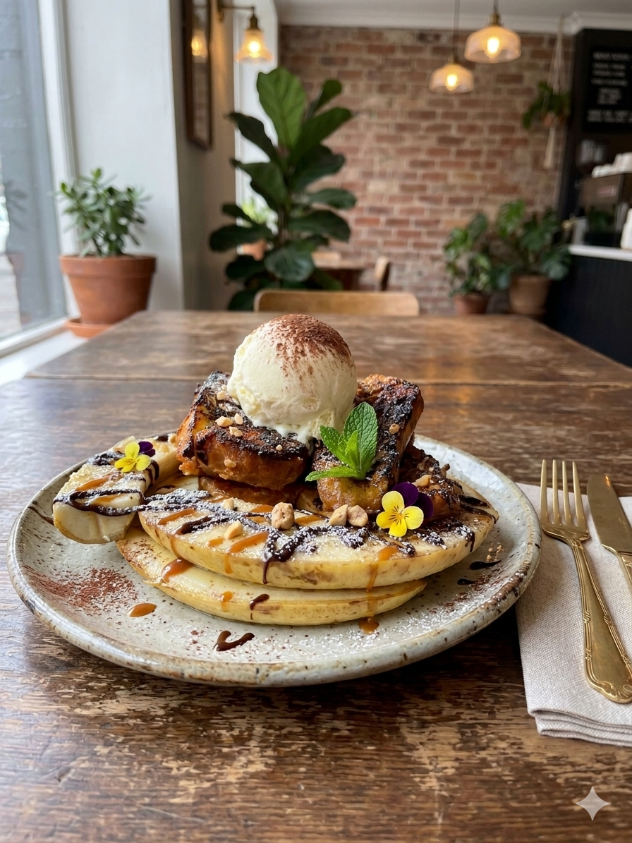 チョコバナナフレンチトースト