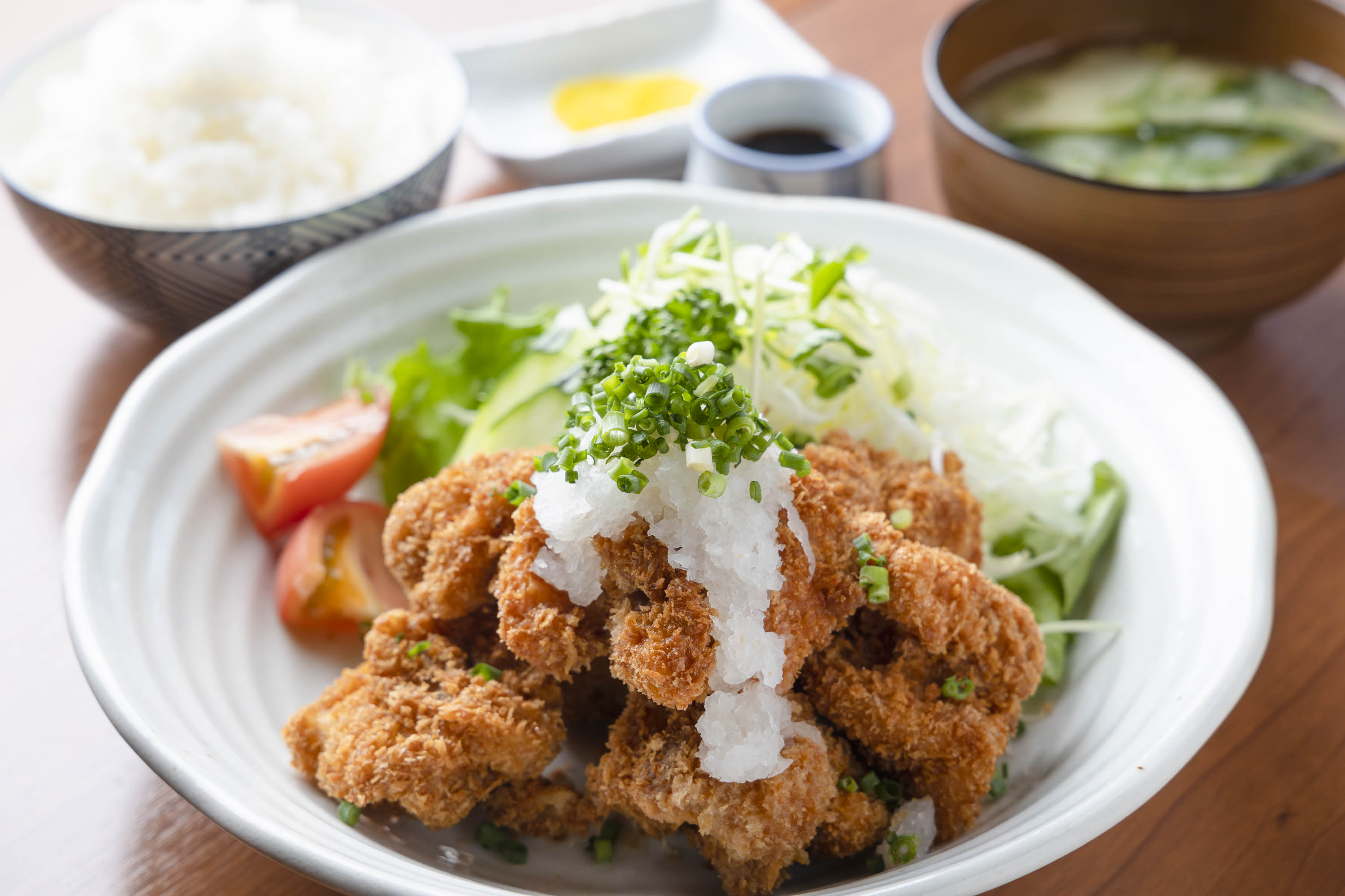 チキンカツおろしポン酢定食