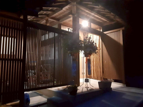 名田庄坂本の自然薯とろろ店　改修工事